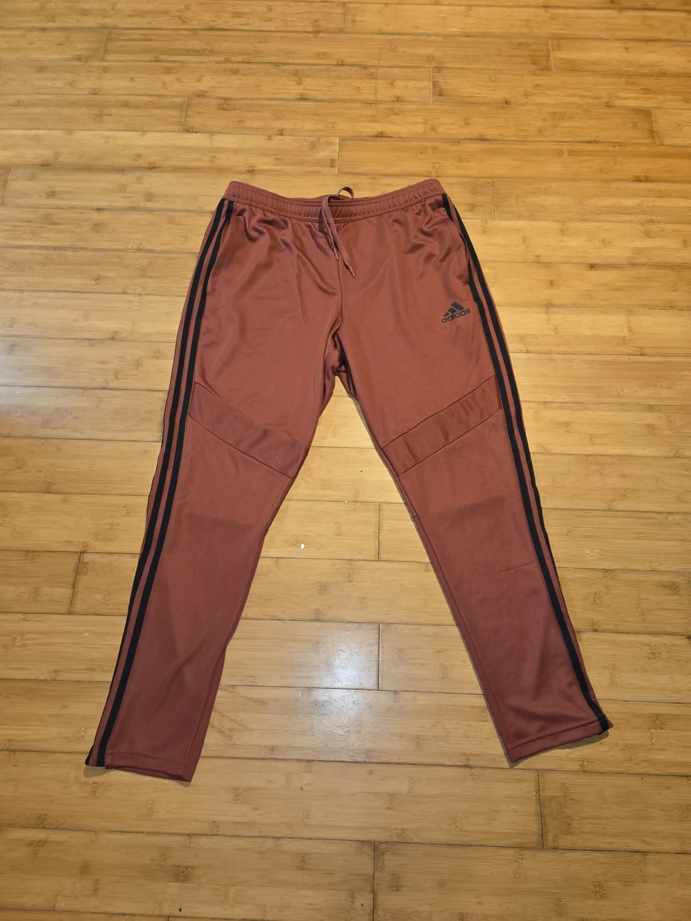 Adidas AeroReady Red White Stripe Track Pants XL